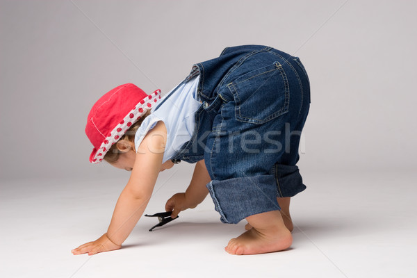 Little Girl Playing Stock photo © rognar