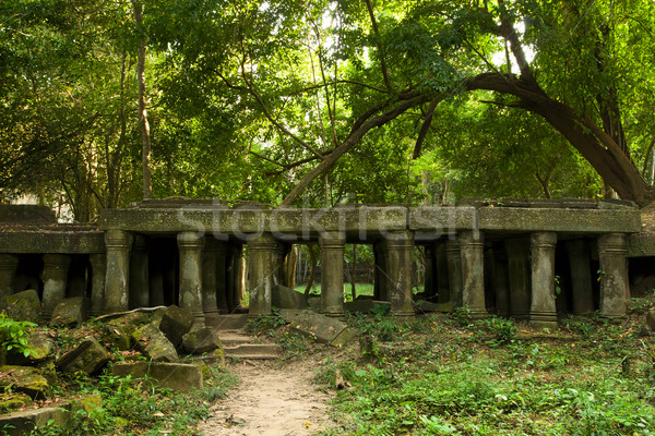 Ancient Ruins in Cambodia Stock photo © rognar