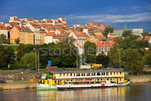 Cidade velha Varsóvia rio pitoresco cenário cidade Foto stock © rognar