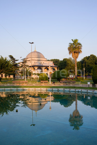 Mausoleo Istanbul all'alba quartiere Turchia viaggio Foto d'archivio © rognar