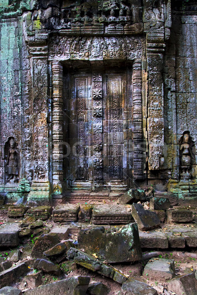 Ancient Temple Blind Doors Stock photo © rognar