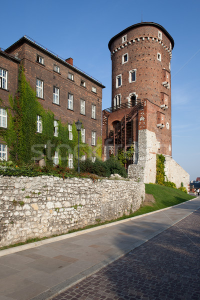 Sandomierska Tower at Wawel Castle in Krakow Stock photo © rognar