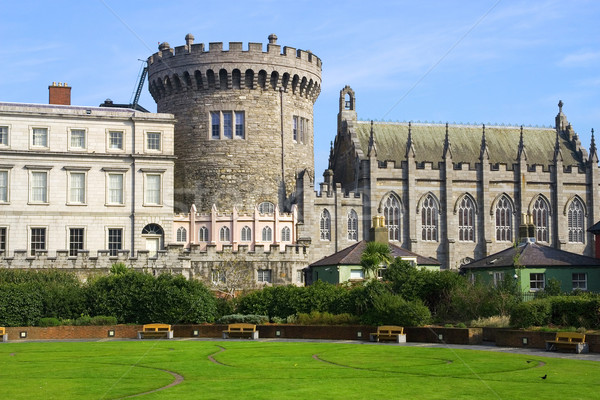 Dublino castello Irlanda costruzione città muro Foto d'archivio © rognar