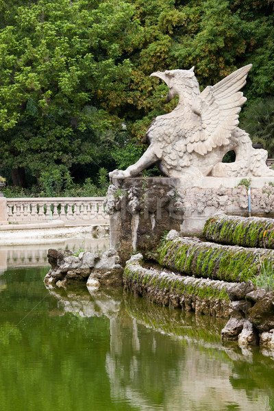 Griffin la Barcelone statue art pierre [[stock_photo]] © rognar