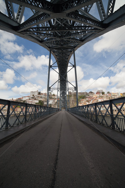 Puente calle bajar piso arco metal Foto stock © rognar