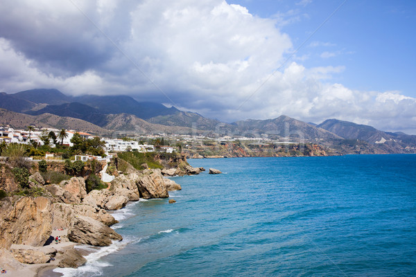 Espanha cênico cidade mediterrânico mar Foto stock © rognar