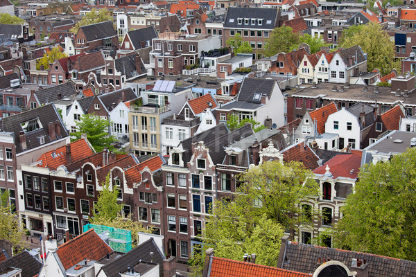 Old District of Amsterdam from Above Stock photo © rognar