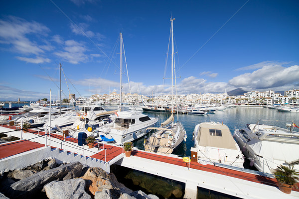 Puerto Banus Marina in Spain Stock photo © rognar