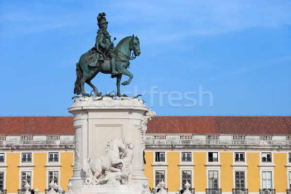 Statue of King Jose I in Lisbon Stock photo © rognar