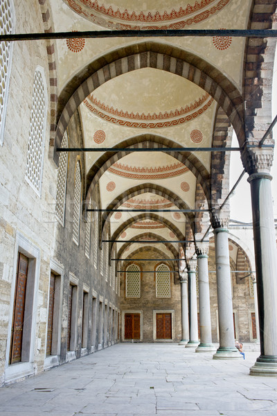 Blue Mosque Arched Corridor Stock photo © rognar
