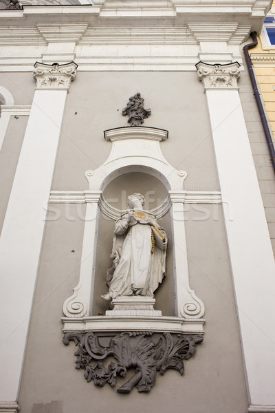 St Michael Church Statue in Budapest Stock photo © rognar