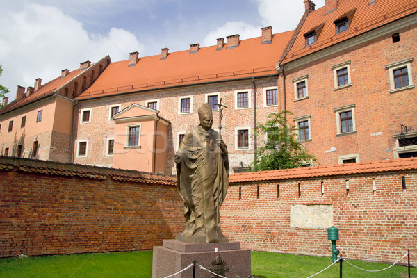 Statue of the John Paul II Stock photo © rognar