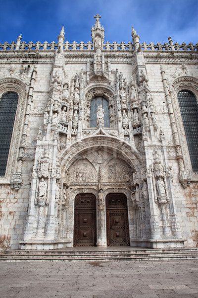 Süden Portal Kloster Lissabon Stil Portugal Stock foto © rognar