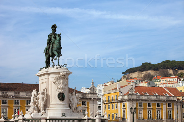 Statue of King Jose I in Lisbon Stock photo © rognar