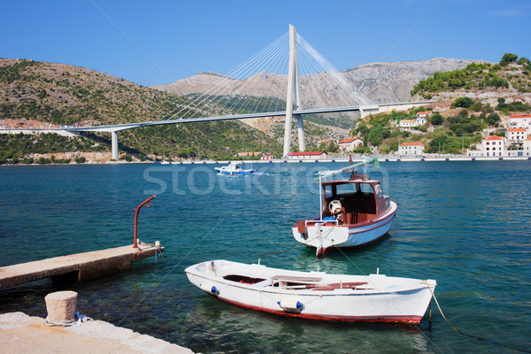 Dubrovnik most wejście zachodniej strona spokojny Zdjęcia stock © rognar