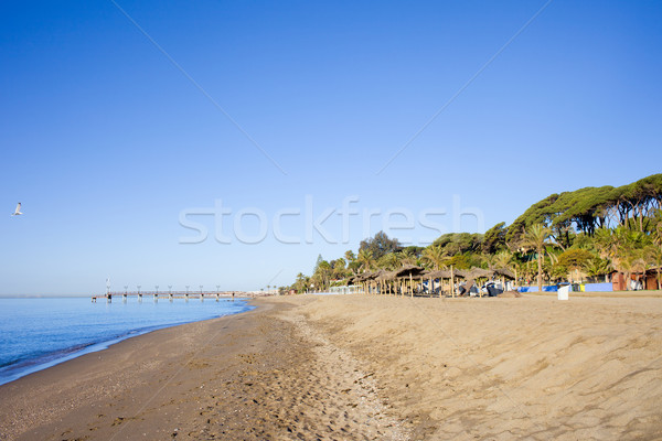 Marbella Beach on Costa del Sol Stock photo © rognar