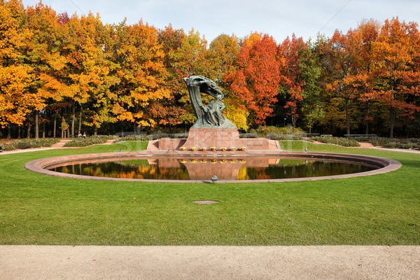 Autunno reale giardini Varsavia in giro scenario Foto d'archivio © rognar