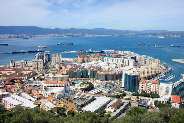 Stock photo: Gibraltar Town and Bay