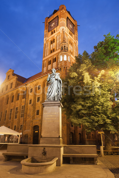 Nicolaus Copernicus Monument and Town Hall in Torun Stock photo © rognar