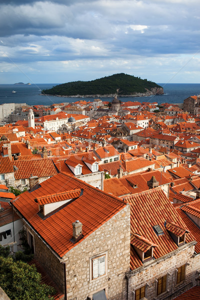 Dubrovnik öreg város építészet sziget Horvátország Stock fotó © rognar