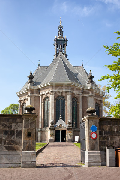 Yeni kilise Bina kapı dini Hollanda Stok fotoğraf © rognar