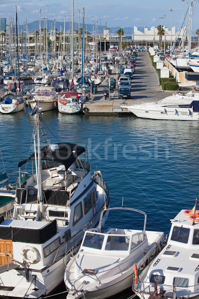 Port Olimpic Marina in Barcelona Stock photo © rognar