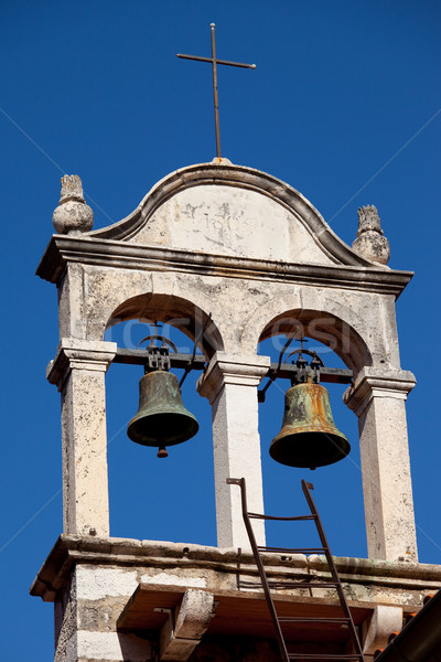 Twin Bells on a Church Roof Stock photo © rognar