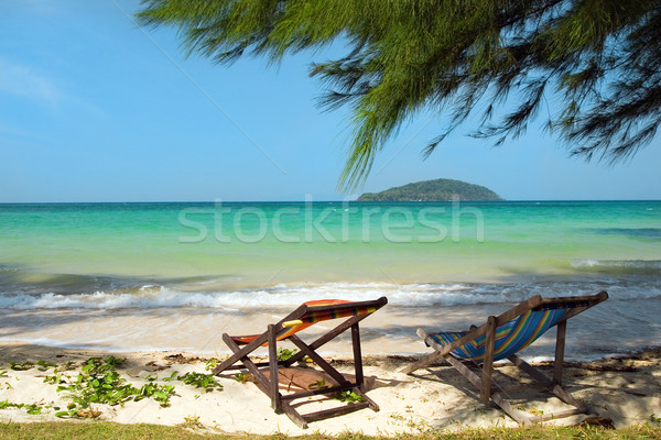 Isla tropical playa paisaje escena Tailandia Foto stock © rognar