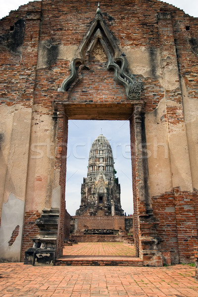 Portal Tempel Tor zentrale Turm Gebäude Stock foto © rognar