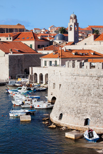 Dubrovnik Cityscape port starówka średniowiecznej architektury Zdjęcia stock © rognar