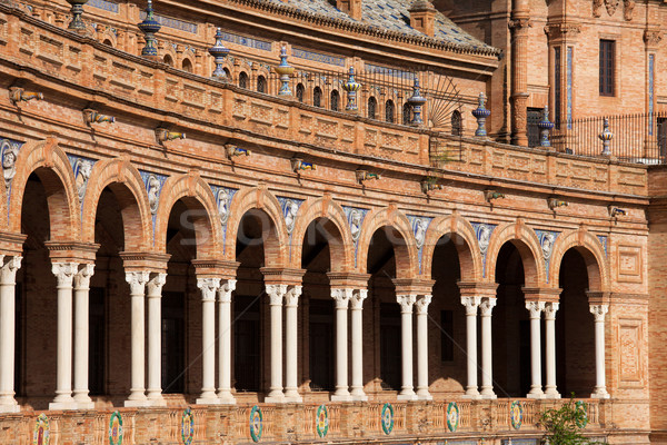 Plaza de Espana Colonnade in Seville Stock photo © rognar