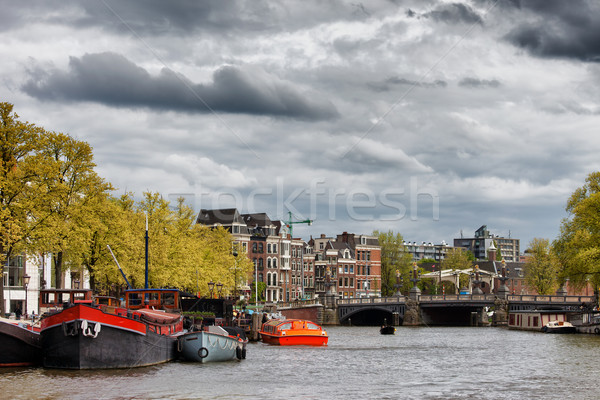 阿姆斯特丹 市容 河 城市 荷蘭 北 商業照片 © rognar