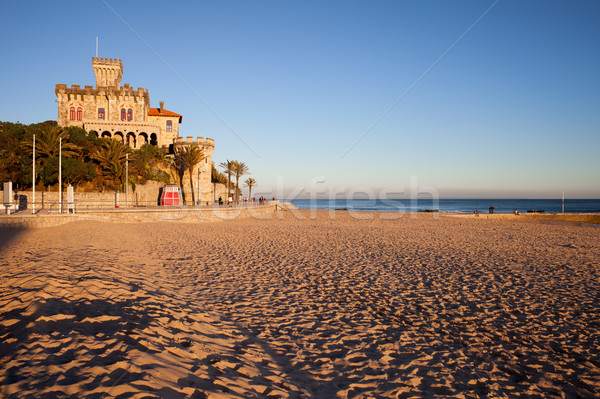 Tamariz Beach in Estoril at Sunset Stock photo © rognar