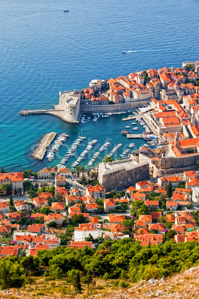 Dubrovnik powyżej starówka morza Chorwacja widok z lotu ptaka Zdjęcia stock © rognar