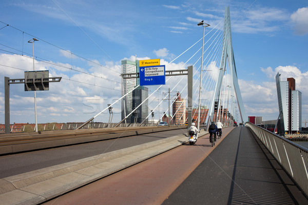 [[stock_photo]]: Pont · rotterdam · rue · trottoir · vélo · chemin