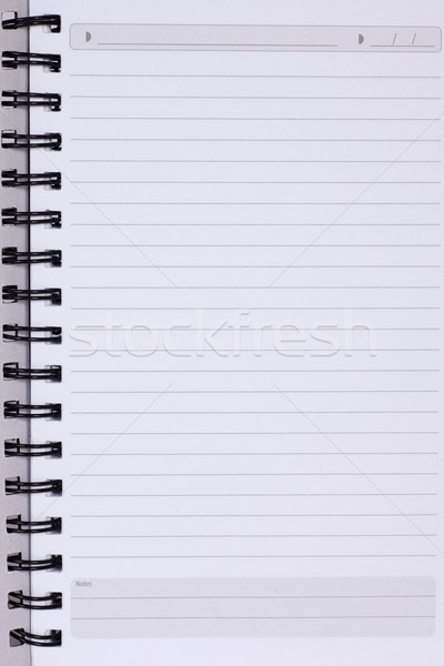 [[stock_photo]]: Blanche · notepad · page · spéciale · espace · titre