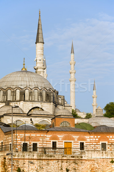 Istanbul historische architectuur nieuwe moskee egyptische markt Stockfoto © rognar
