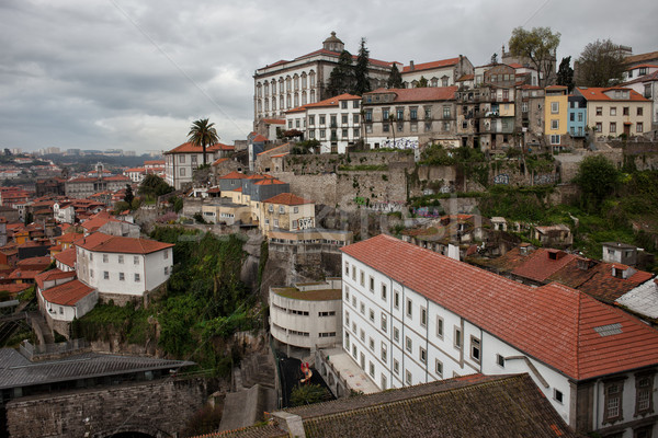 Oraş Portugalia urbanism vedere istoric centru Imagine de stoc © rognar
