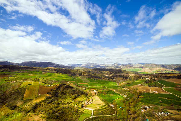 Andalusia panorama pittoresco meridionale Spagna campo Foto d'archivio © rognar