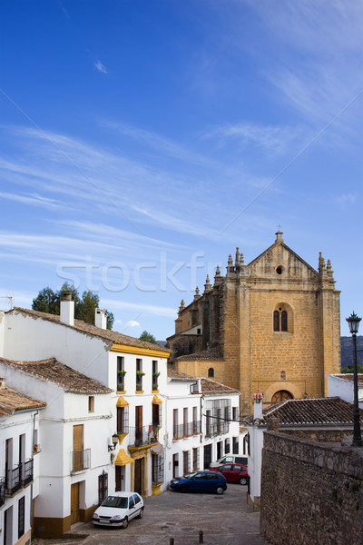 Miasta andaluzja malowniczy ulicy średniowiecznej starówka Zdjęcia stock © rognar