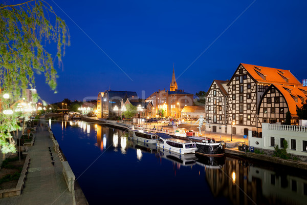 Stock photo: City of Bydgoszcz by Night in Poland
