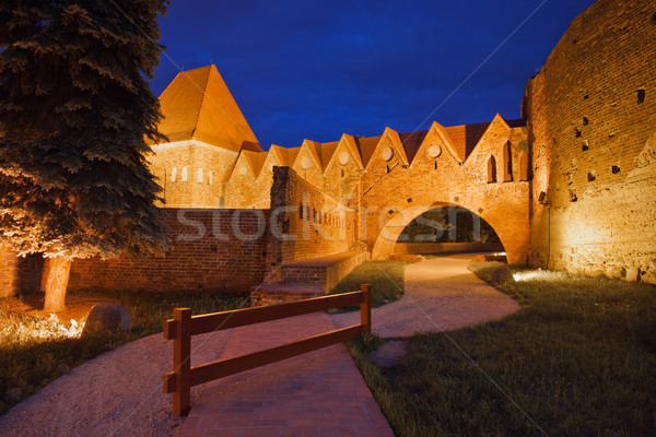 [[stock_photo]]: Château · nuit · ville · repère · datant