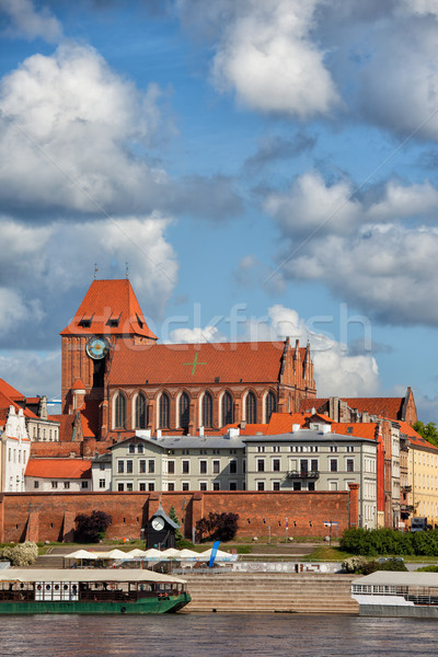 City of Torun Old Town Skyline in Poland Stock photo © rognar