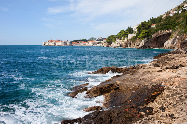 Mare Croazia meridionale panorama blu Foto d'archivio © rognar