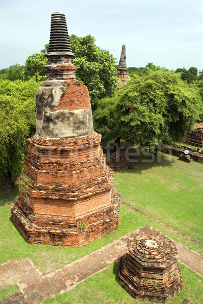 Temple in Ayuthaya Stock photo © rognar