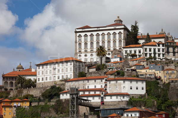 Palota Portugália öreg város épületek építészet Stock fotó © rognar