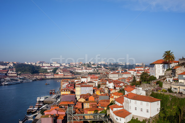 Város Portugália városkép kilátás történelmi centrum Stock fotó © rognar
