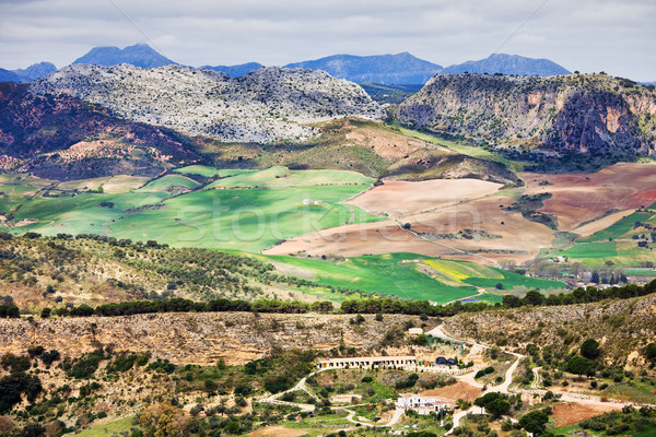 Andalusia campagna pittoresco panorama meridionale Spagna Foto d'archivio © rognar