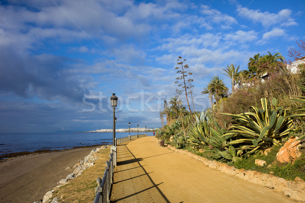 Marbella to Puerto Banus Promenade Stock photo © rognar