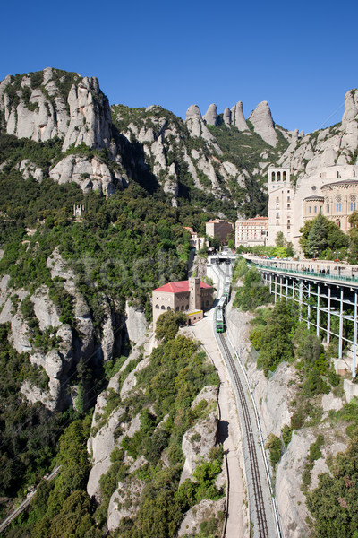 Montserrat Mountains Rack Railway in Catalonia Stock photo © rognar